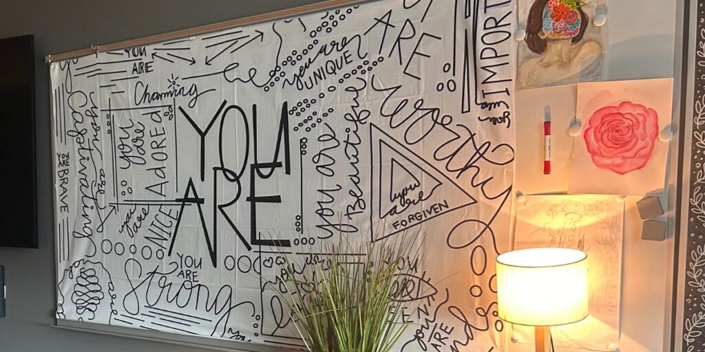 Board of positive affirmations