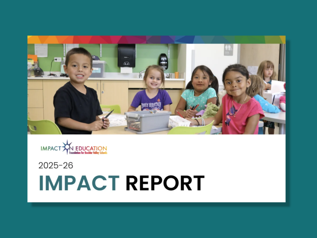 Photo of children on the cover of the Impact Report